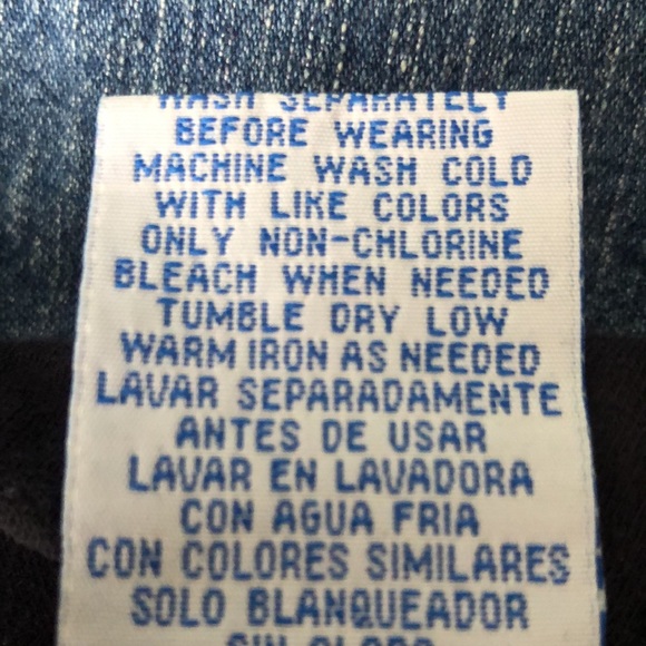 Planet Motherhood Blue Denim Cotton Panel Maternity Shorts size Large (12/14) - Picture 8 of 8